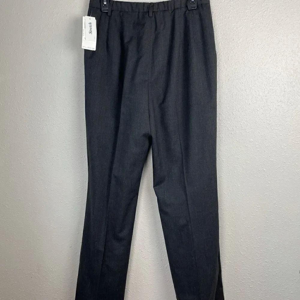 NWT Pendleton Gray Wool Stretch Slacks Size 8 - Picture 5 of 6